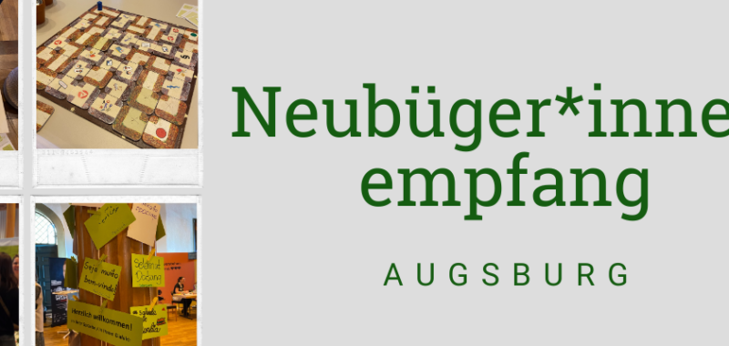 Neubüger*innenempfang Augsburg mit Tür an Tür.
