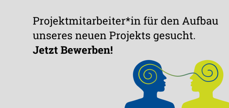 Projektmitarbeiter*in für den Aufbau unseres neuen Mentoring-Projekts in Augsburg gesucht.