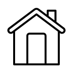 Haus als Icon für Wohnen