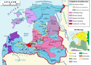 Karte Livland im XVI. Jh., Quelle: Wikipedia