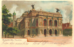 Augsburger Staatstheater 1903, Postkarte. 