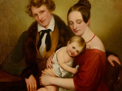 Familienbild des Fidelis Butsch, Liberat Hundertpfund, 1837, Kunstsammlungen und Museen Augsburg