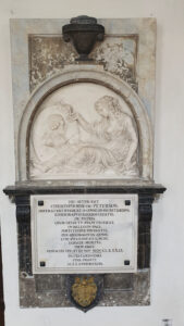 Grabplatte Christophorus Peterson von Ignaz Ingerl. Foto Maria Issinskaya