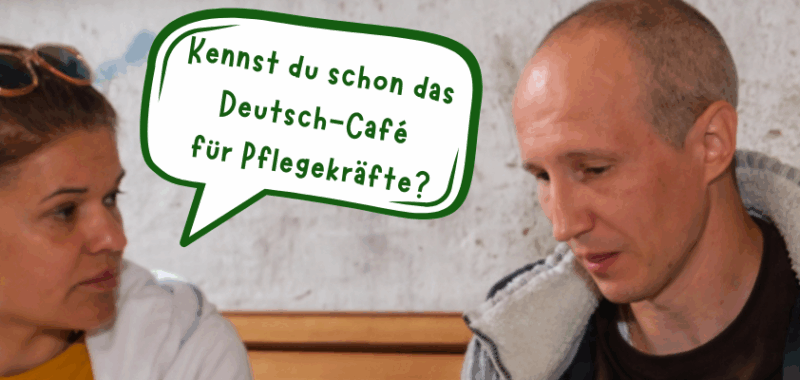 Teilnehmende beim Deutsch lernen in Augsburg im Deutsch-Café für Pflege-Azubi