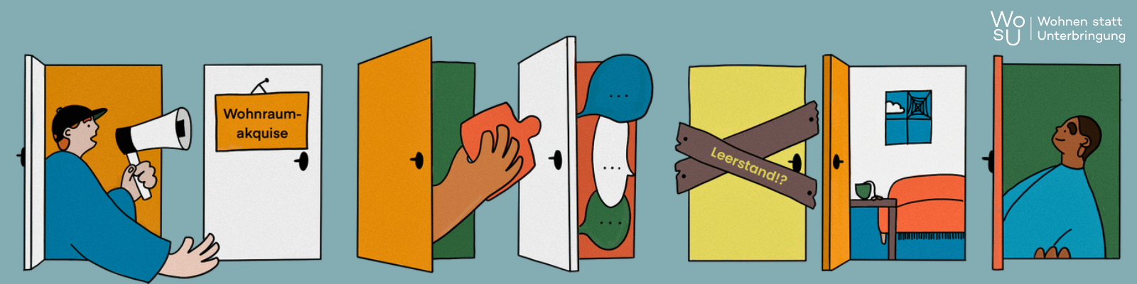Illustrationen zum Thema Wohnen