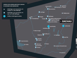 Karte Außenlager Dachau © Stadt Augsburg