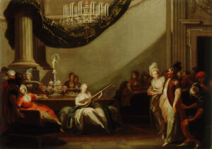 Einfluss der in Europa verbreiteten „Türkenmode“ (Turquerie) widerspiegelt. ca. 1750–1780 Quelle: Wikipedia